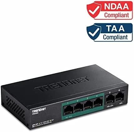 Šakotuvas TRENDnet Switch 6 Port 10/100 L2 PoE 31W Metall