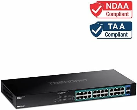 Šakotuvas TRENDnet TPE-TG262 26 prievadų gigabito PoE komutatorius, 380 W, nevaldomas