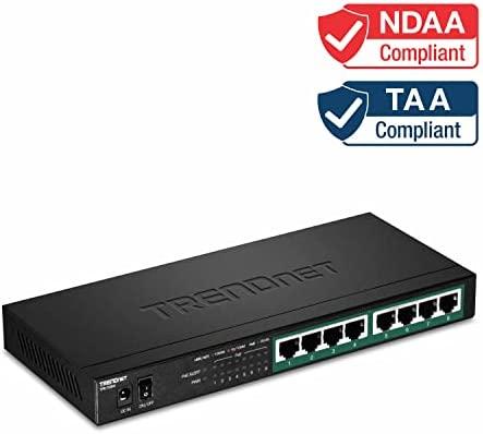 Šakotuvas Trendnet 8-PORT GIGABIT POE+ - 8-PORT GIGABIT POE+ SWITCH