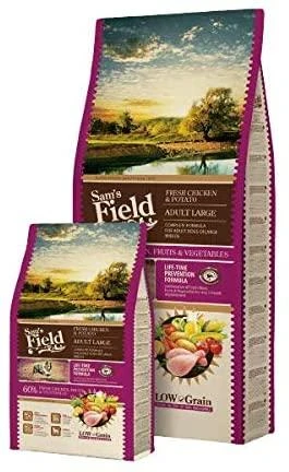 Sam´s Field Dog Fresh su vištiena ir bulvėmis ADULT LARGE 13kg