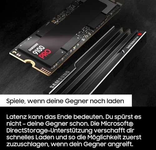 Samsung SSD | 9100 PRO With Heatsink | 8000 GB | SSD form factor M.2 2280 | Solid-state drive sąsaja PCIe 5.0 x4, NVMe 2.0 | Skaitymo greitis 14800 MB/s | Rašymo greitis 13400 MB/s
