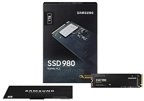 Vidinė kompiuterio atmintis SSD SAMSUNG 980/1TB/M.2/NVMe/PCIe 3.0/Skaitymo greitis 3.500 MB/s/Rašymo greitis 3.000MB/s