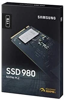 Vidinė kompiuterio atmintis SSD SAMSUNG 980/1TB/M.2/NVMe/PCIe 3.0/Skaitymo greitis 3.500 MB/s/Rašymo greitis 3.000MB/s
