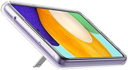 Dėklas JA725CTE „Samsung Galaxy A72“ skaidraus vaizdo stovimas dangtelis, skaidrus (permatomas)