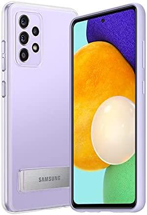 Dėklas JA725CTE „Samsung Galaxy A72“ skaidraus vaizdo stovimas dangtelis, skaidrus (permatomas)