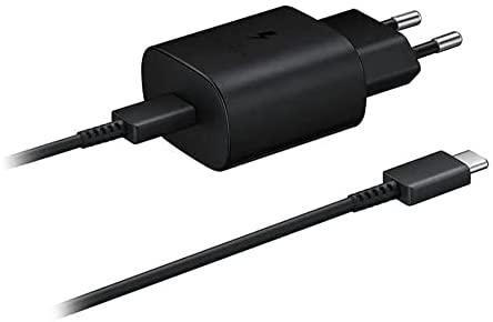 Samsung TA800XBE Travel Greitas įkroviklis Type-C į Type-C 25W, 1m (Juodas)