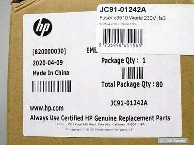 „Hewlett Packard“ (HP) HP kaitintuvas (kaitintuvas c3510 pasaulinis 230 V Ifs3)
