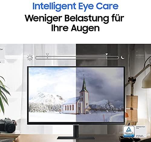 Monitorius SAMSUNG S32A600U 32inch Bezelless 16:9 2560x1440 VA 4ms HDR10 HAS/Swivel/Pivot/Tilt 130mm HDMI/DP/USB-C 90W LAN USB3-HUB VESA 100