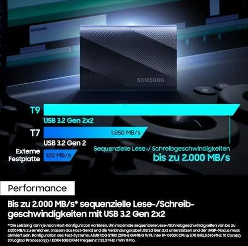 Kietasis SSD diskas Samsung MU-PG4T0B/EU  T9 4TB