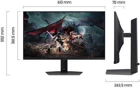Monitorius Samsung | LS27DG500EUXEN | 27 " | IPS | QHD | 16:9 | 180 Hz | 1 ms | 2560 x 1440 pikselių | HDMI jungtys quantity 1 | Juodas