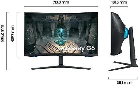 Monitorius Samsung LS32BG650EUXEN / 32" / VA / QHD / 2560 x 1440 / 16:9 / 1 ms / 350 cd/m² / 240 Hz
