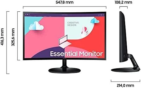 Samsung S36C kompiuterio monitorius 61 cm (24″) 1920 x 1080 pikseliai „Full HD“ LCD Juoda