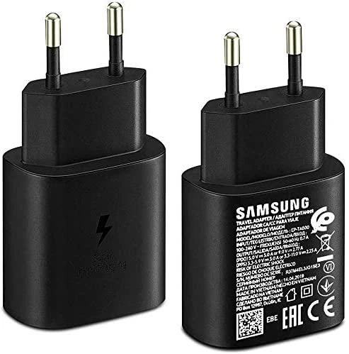 Samsung TA800XBE Travel Greitas įkroviklis Type-C į Type-C 25W, 1m (Juodas)