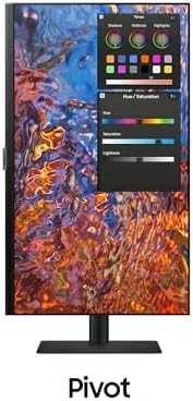 Monitorius Samsung S80PB LED ekranas 68,6 cm (27 colių) 3840 x 2160 pikselių 4K Ultra HD Juodas