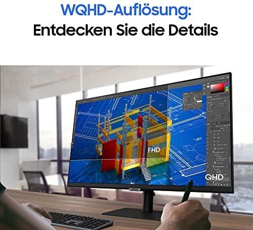 Monitorius SAMSUNG S32A600U 32inch Bezelless 16:9 2560x1440 VA 4ms HDR10 HAS/Swivel/Pivot/Tilt 130mm HDMI/DP/USB-C 90W LAN USB3-HUB VESA 100