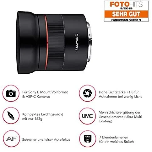 Objektyvas Samyang AF 45MM F/1.8 SONY FE