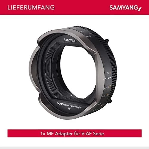 Samyang V-AF MF adapteris su fokuso skale