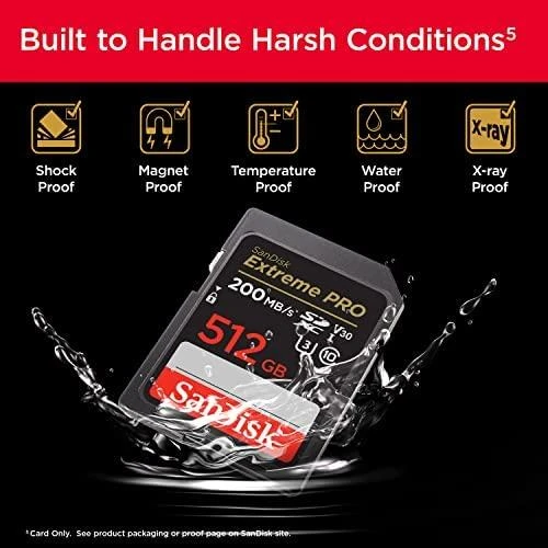 Sandisk atminties kortelė SDXC 512GB Extreme Pro