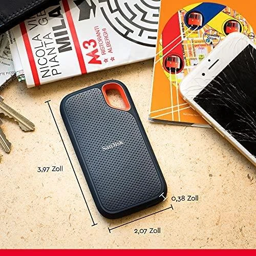 Išorinis kietasis diskas SanDisk Extreme Portable 500 GB, SDSSDE61-500G-G25, Juodas