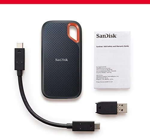 Išorinis kietasis diskas SanDisk Extreme Portable 500 GB, SDSSDE61-500G-G25, Juodas