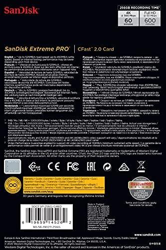 Atminties kortelė SanDisk CF 256GB Extreme Pro CFAST 2.0