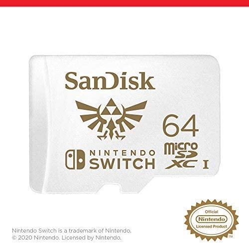 Atminties kortelė SANDISK NINTENDO SWITCH Micro SDXC 64 GB 100/60 MB/s V30 UHS-I U3