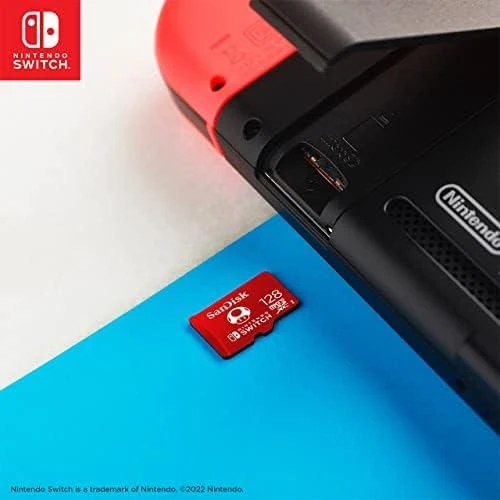 SanDisk Atminties kortelė Nintendo Switch™ konsolėms, microSDXC 128GB 100/90 MB/s (SDSQXAO-128G-GN3ZN)