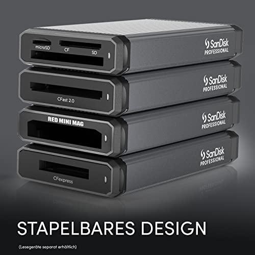 Atminties kortelė Western Digital SANDISK Professional PRO-READER kelių lizdų USB 3.2 Gen 2 didelio našumo kortelių skaitytuvas
