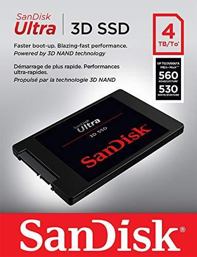 SanDisk Ultra 3D SSD 4TB 2,5 colio SATA 6Gb/s – vidinis kietojo kūno diskas