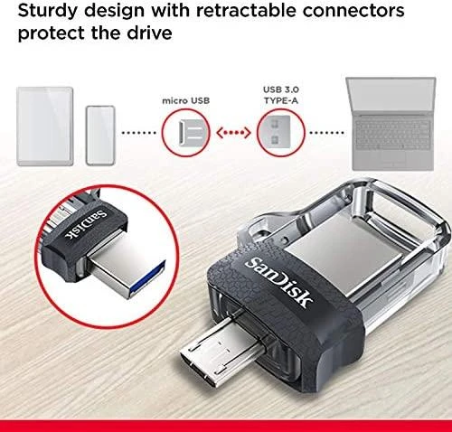 USB laikmena SanDisk Ultra Dual Drive 64GB