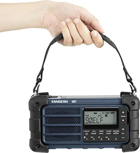 Nešiojamasis „Sangean MMR-99 DAB+“ avarinis radijas, vandenyno mėlynas