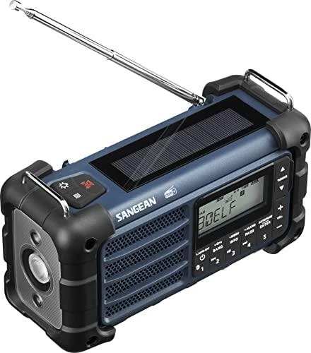 Nešiojamasis „Sangean MMR-99 DAB+“ avarinis radijas, vandenyno mėlynas