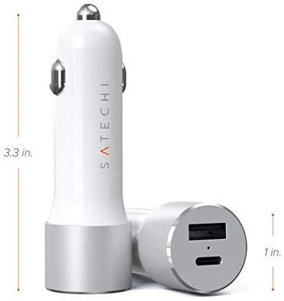 Satechi 72W USB-C 60W PD, USB-A (sidabrinė)