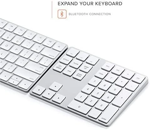 SATECHI Aluminum Extended klaviatūra Sidabrinis