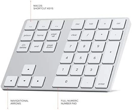 SATECHI Aluminum Extended klaviatūra Sidabrinis