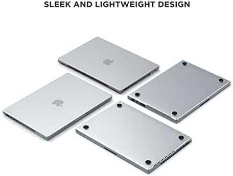 SATECHI Eco Hardshell dėklas, skirtas MacBook Pro 14 – skaidrus