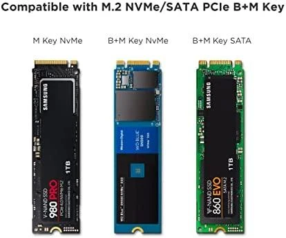 Satechi SATECHI USB-C NVME ir SATA SSD korpuso erdvė pilka