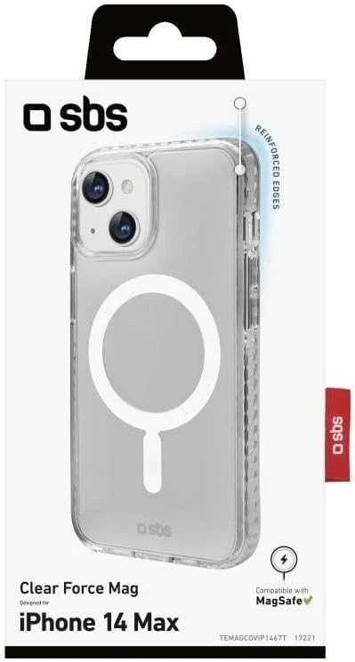 Dėklas SBS – Case Force MagSafe, skirtas iPhone 14 Plus, skaidrus