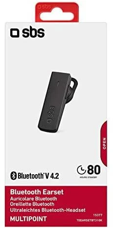 Mono Bluetooth V 4.2 ausinės with headband BH80 by SBS Juodas