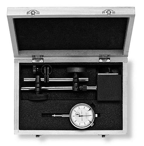 Indikatorius 10mm/0,01mm su stoveliu 275 komplektas, Scala