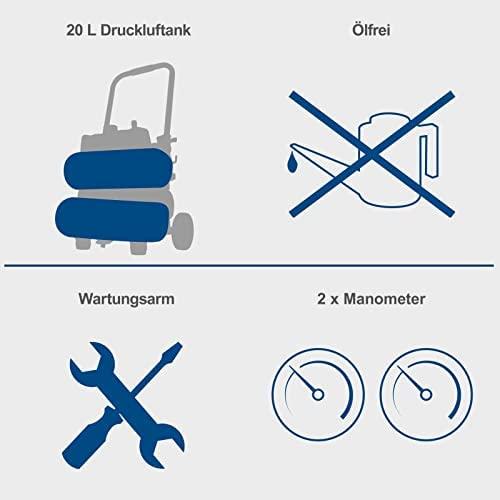 Kompresorius HC20si-twin, Scheppach