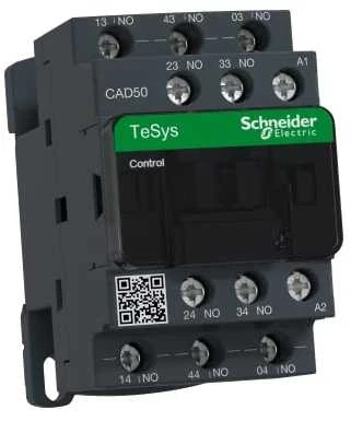 Schneider Electric „Schneider“ pagalbinis kontaktorius 10A 5NO 0R 110V AC (CAD50F7)