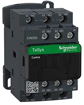Schneider Electric „Schneider“ pagalbinis kontaktorius 10A 5NO 0R 110V AC (CAD50F7)