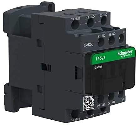 Schneider Electric „Schneider“ pagalbinis kontaktorius 10A 5NO 0R 110V AC (CAD50F7)