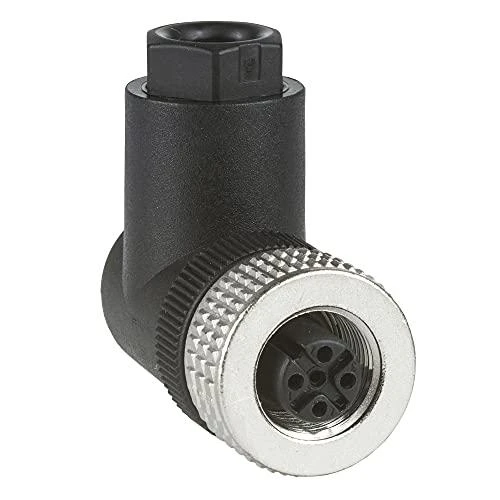 Telemecanique Sensors Schneider Electric M12 moteriška kištuko jungtis, 4 kontaktų stačiu kampu (XZCC12FCM40B)