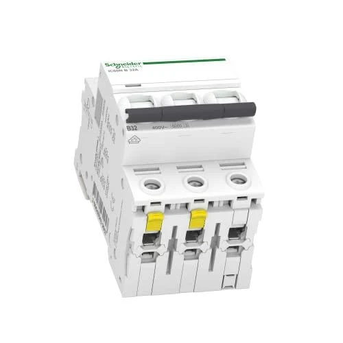 Schneider Electric miniatiūrinis grandinės pertraukiklis 3P B 32A 6kA AC iC60N - A9F03332