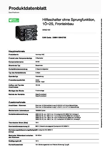 „Schneider Electric“ pagalbinis kontaktas 2NO 1NC priekinis laikiklis (XENG1191)