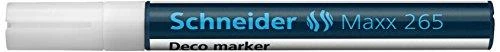 Kreidinis žymeklis SCHNEIDER Deco Marker Maxx 265, 2-3mm, balta