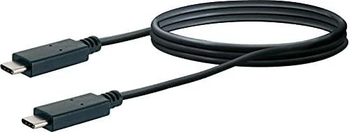 Kabelis USB Schwaiger USB-C - USB-C 1 m Juodas (LK101C531)