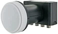 Schwaiger Quad LNB palydovinis keitiklis, pilkas (LNB4)